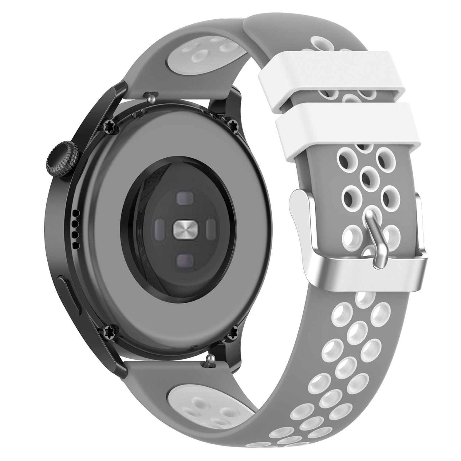 20mm Multiple Holes Breathable Dual Color Silicone Watch Strap Wristband for Huawei Watch GT3 42mm Samsung Galaxy Watch 42mm 20mm Multiple Holes Breathable Dual Color Silicone Watch Strap Wristband for Huawei Watch GT3 42mm Samsung Galaxy Watch 42mm